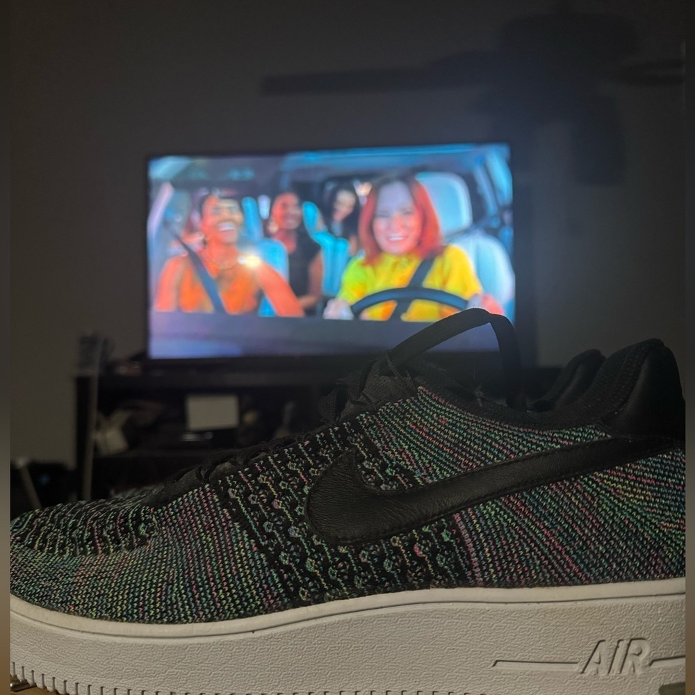 Nike Black and Multicolor Flyknit Shoes